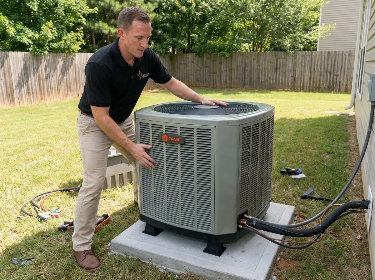 Heat pump installation at a north metro Atlanta home